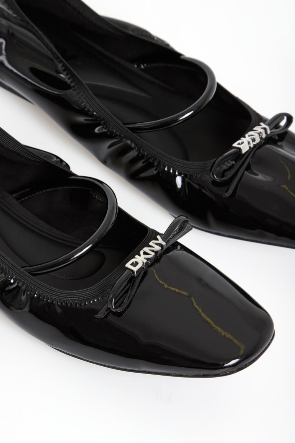 Baleriny damskie lakierowane DKNY