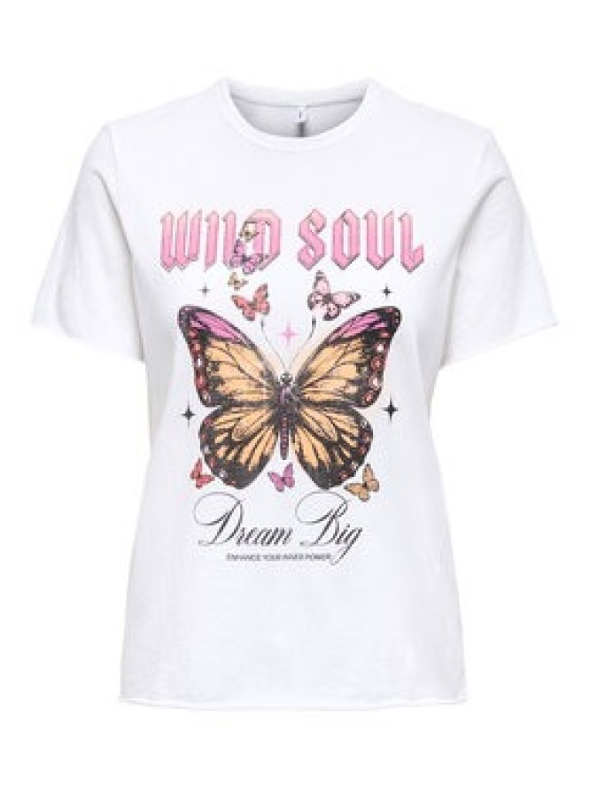 ONLY T-Shirt Lucy 15366031 Biały Loose Fit