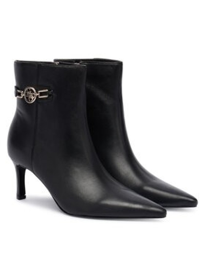 Guess Botki FLFPAI LEA10 Czarny