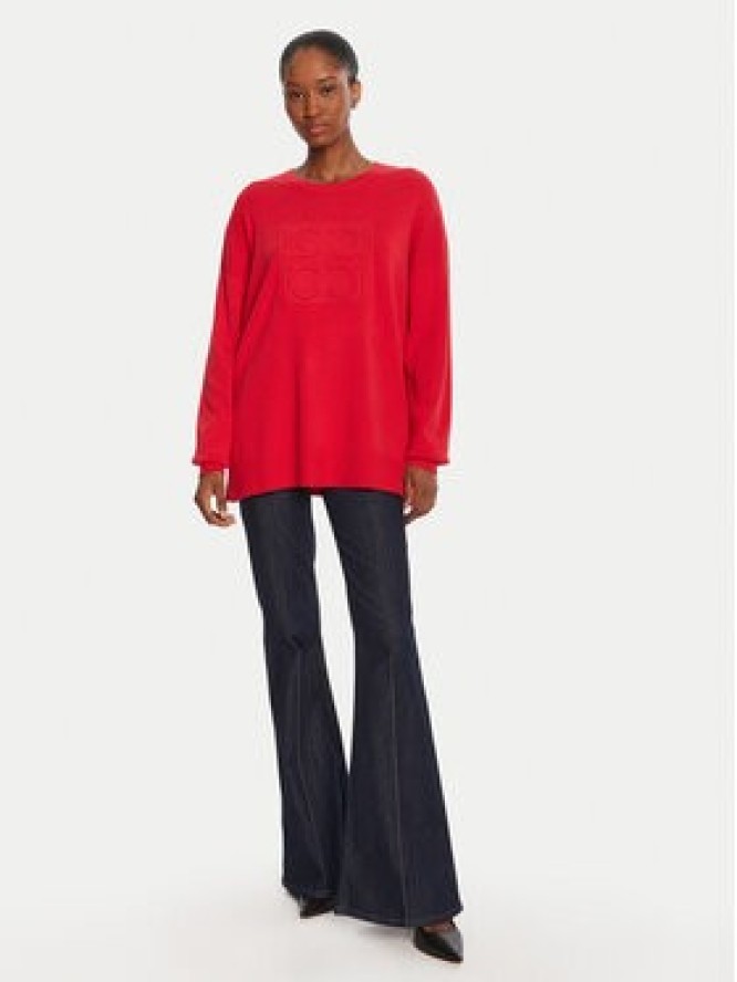 LOLA CASADEMUNT Sweter LF2511004 Czerwony Loose Fit