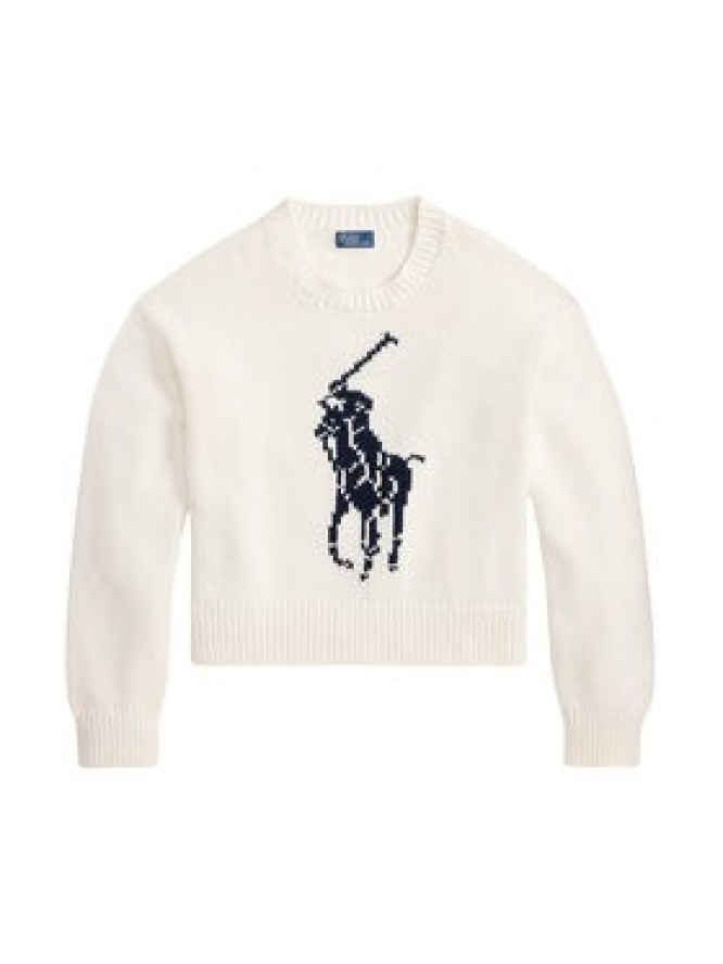 Polo Ralph Lauren Sweter 211A96234002 Biały Relaxed Fit