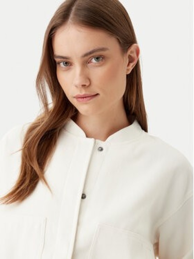 Pieces Kurtka bomber Annie 17150150 Biały Regular Fit