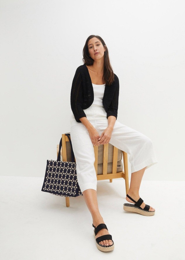 Bolerko w szydełkowy wzór, krótki rękaw