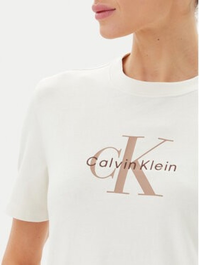 Calvin Klein Jeans T-Shirt LV047B865G Biały Relaxed Fit