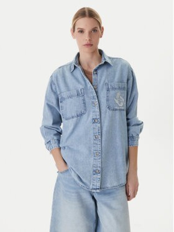 Billabong Koszula jeansowa Down The Coast EBJWT00122 Niebieski Oversize