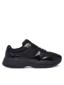 Tommy Hilfiger Sneakersy Modern Runner Shiny Leather FW0FW09413 Czarny