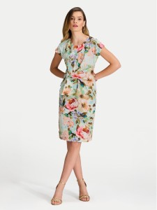 Swing Sukienka koktajlowa 5AI20700 Kolorowy Regular Fit