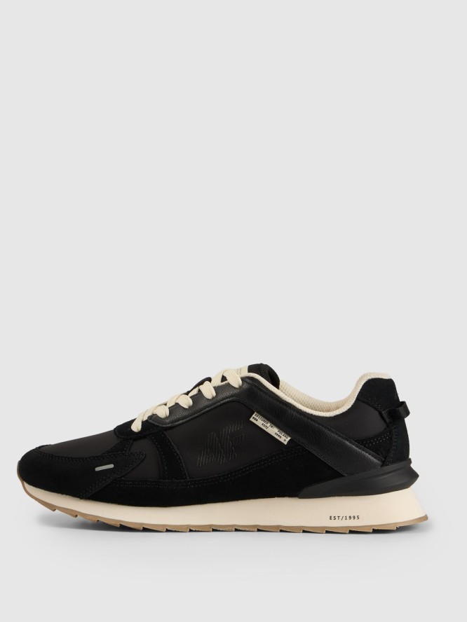 4F Sneakersy 4CITY z elementami zamszowymi damskie - czarne 39