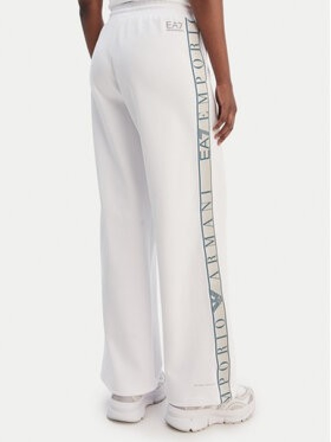 EA7 Emporio Armani Spodnie dresowe 7W001155 AF12501 U0002 Biały Relaxed Fit