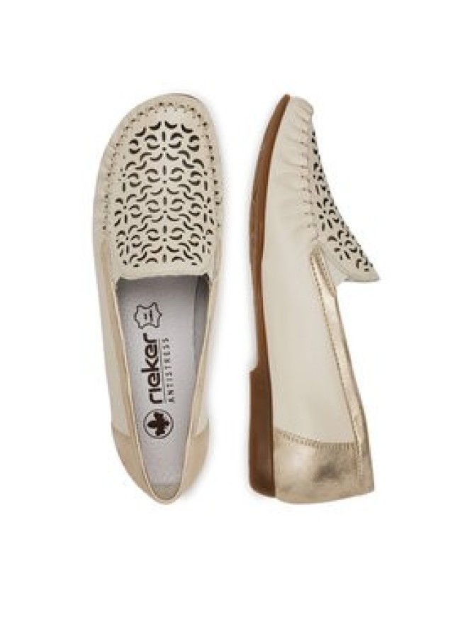 Rieker Mokasyny CEO-L6350-60 Beżowy jasny