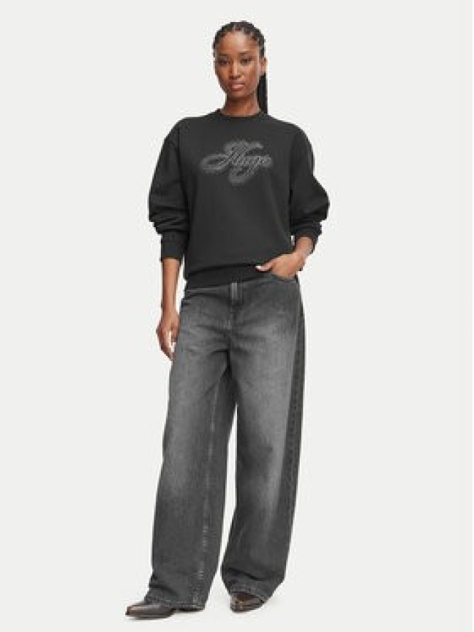 HUGO Bluza Danicey 50570917 Czarny Relaxed Fit