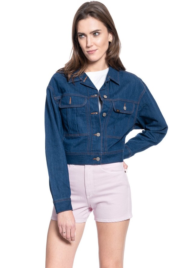 LEE SLIM RIDER DAMSKA KURTKA JEANSOWA L54QKEIV