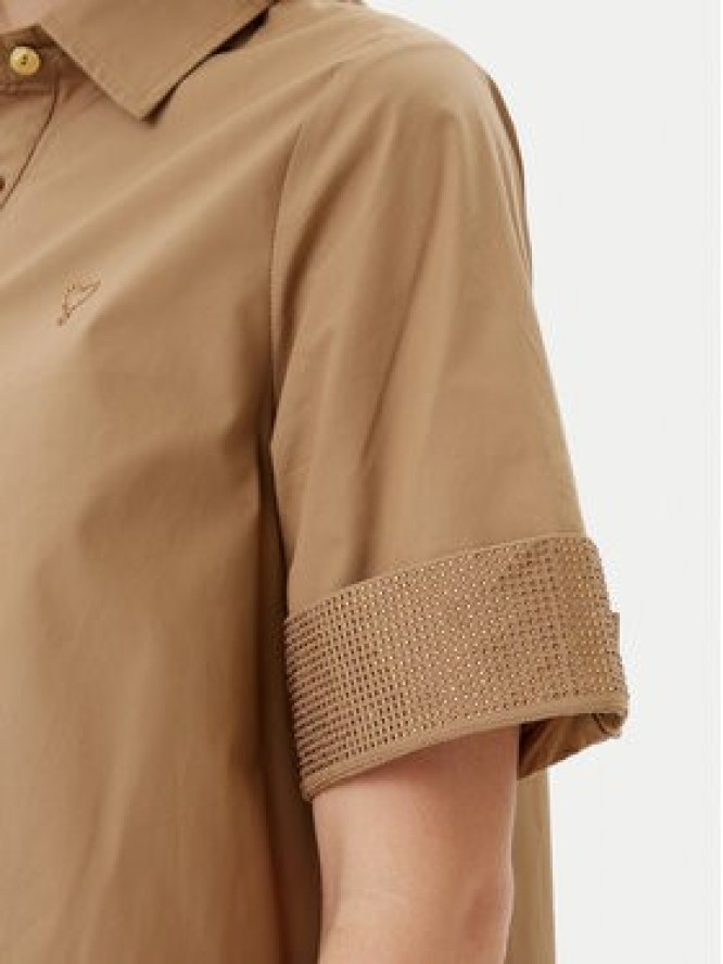 LOLA CASADEMUNT Sukienka koszulowa LS2516065 Beżowy Regular Fit