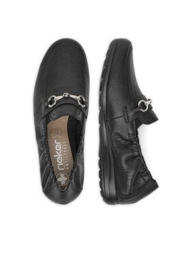 Rieker Mokasyny L9354-00 Czarny