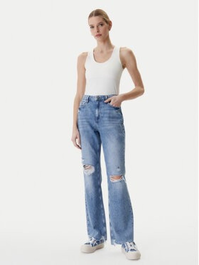 Guess Jeansy W6RA33 D3Y0U Niebieski Straight Fit