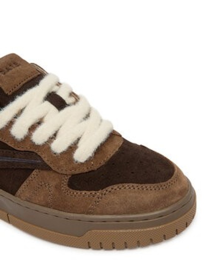 D.A.T.E. Sneakersy Torneo Pure Fur Mono W431-TPF-MN Brązowy