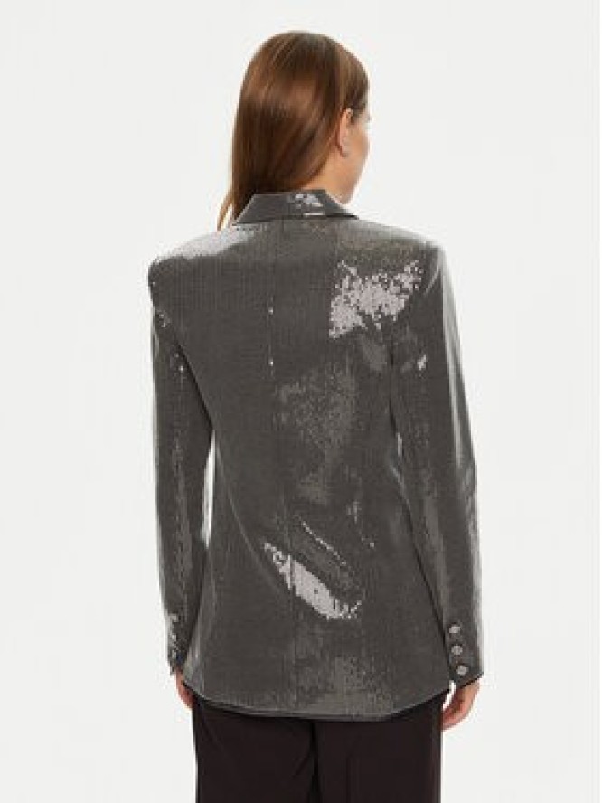 Guess Marynarka W5RN48 WGX40 Srebrny Regular Fit