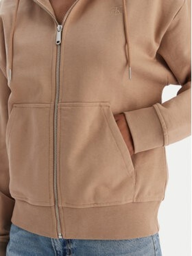 Calvin Klein Jeans Bluza Archive Logo French Terry LV047B237G Brązowy Regular Fit