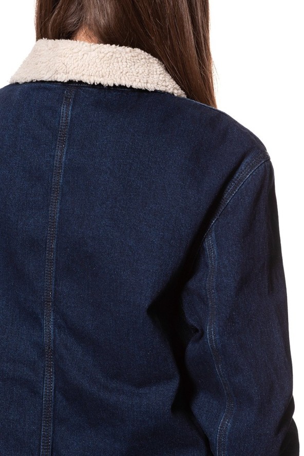 DAMSKA KURTKA JEANSOWA LEE SHERPA CHORE JACKET BROOME L54FCZXK 112112773