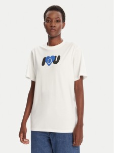 HUGO T-Shirt Vintage 50545053 Écru Loose Fit