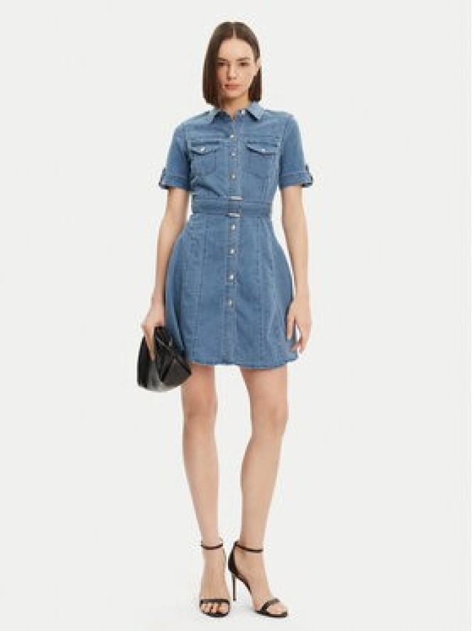 Morgan Sukienka jeansowa 241-RIXES Niebieski Regular Fit