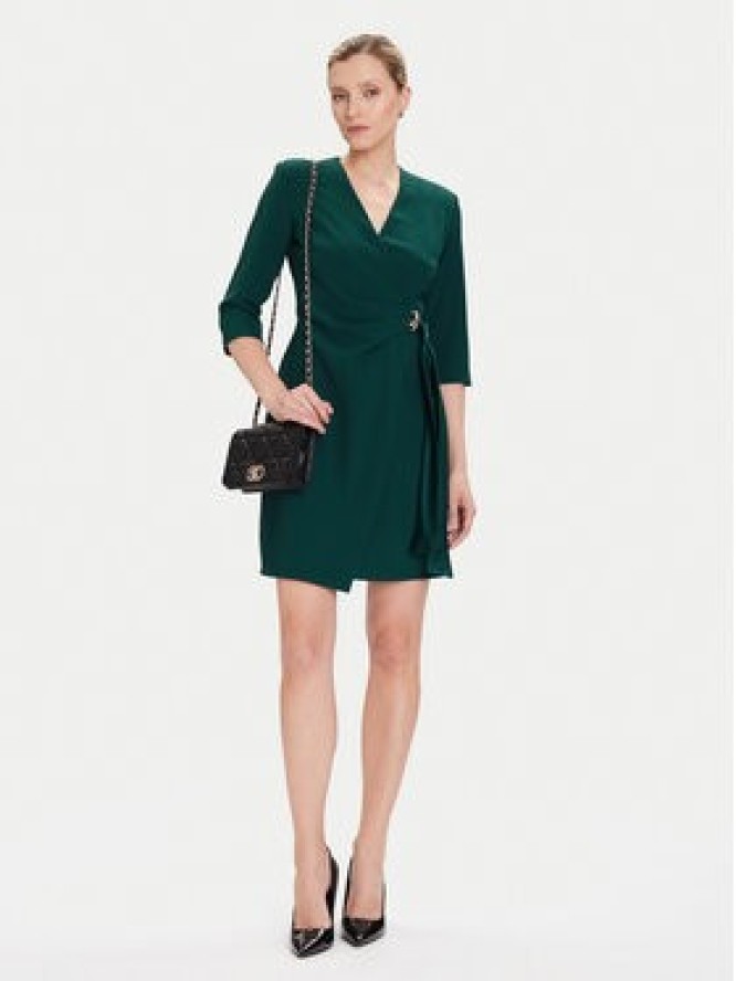 Rinascimento Sukienka koktajlowa CFC0020095002 Zielony Regular Fit