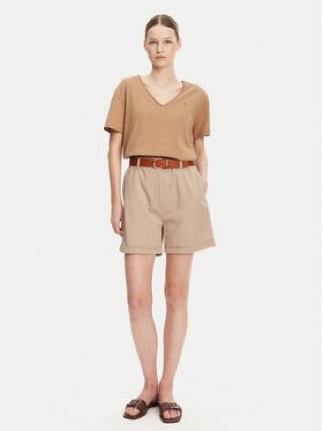 Tommy Hilfiger Szorty materiałowe WW0WW44762 Beżowy Regular Fit