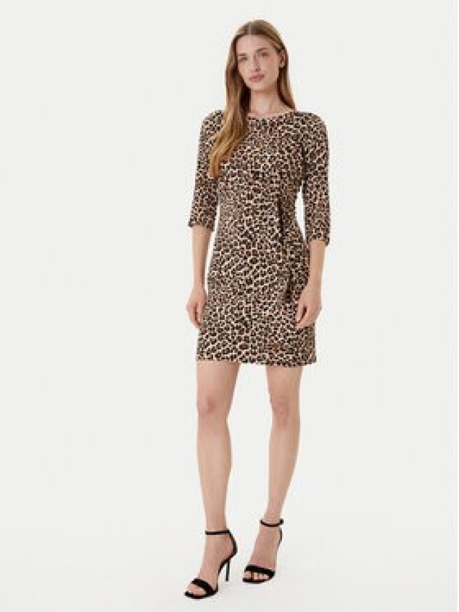 Morgan Sukienka codzienna 252-RJOSY Brązowy Regular Fit