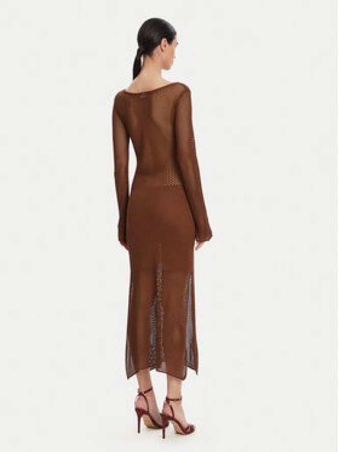 Fracomina Sukienka dzianinowa FS25SD5004K514O7 Brązowy Slim Fit