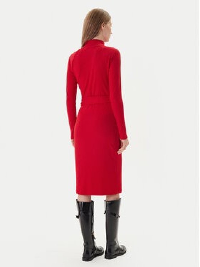 LAUREN RALPH LAUREN Sukienka dzianinowa 200980036002 Czerwony Slim Fit