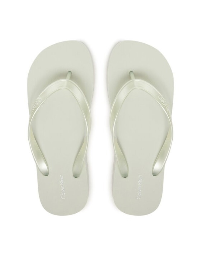 Calvin Klein Japonki Flatform Flip Flop Met Tpu HW0HW03120 Błękitny