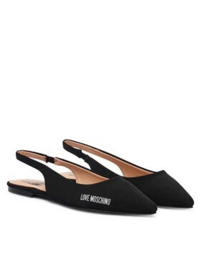 LOVE MOSCHINO Baleriny JA11021G1OIM0000 Czarny