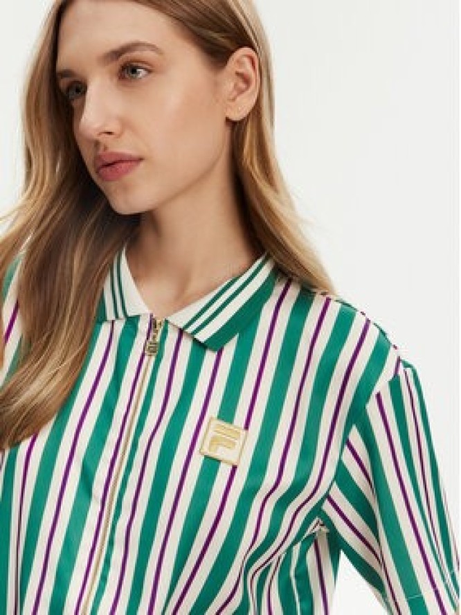 Fila Bluzka Lassance FAW0996 Zielony Regular Fit