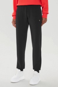 GUESS Czarne damskie spodnie dresowe Olympe, Rozmiar M