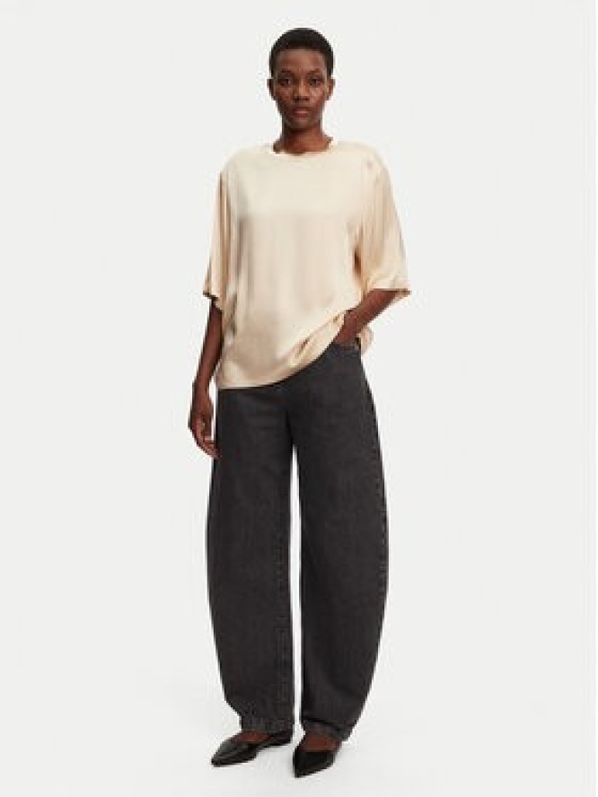 ViCOLO Bluzka TD0013 Beżowy Relaxed Fit