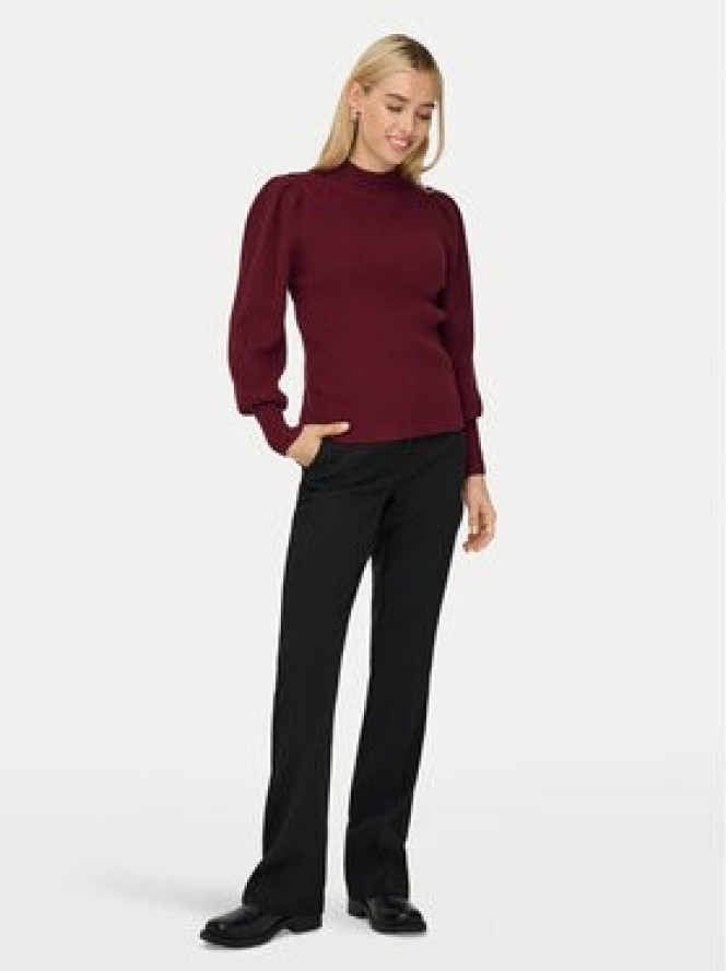 ONLY Sweter Katia 15232494 Bordowy Regular Fit