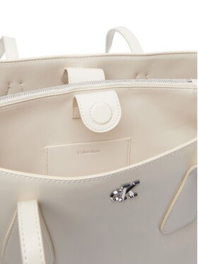 Calvin Klein Torebka Ck Medium Work Tote LV04F3442G Biały