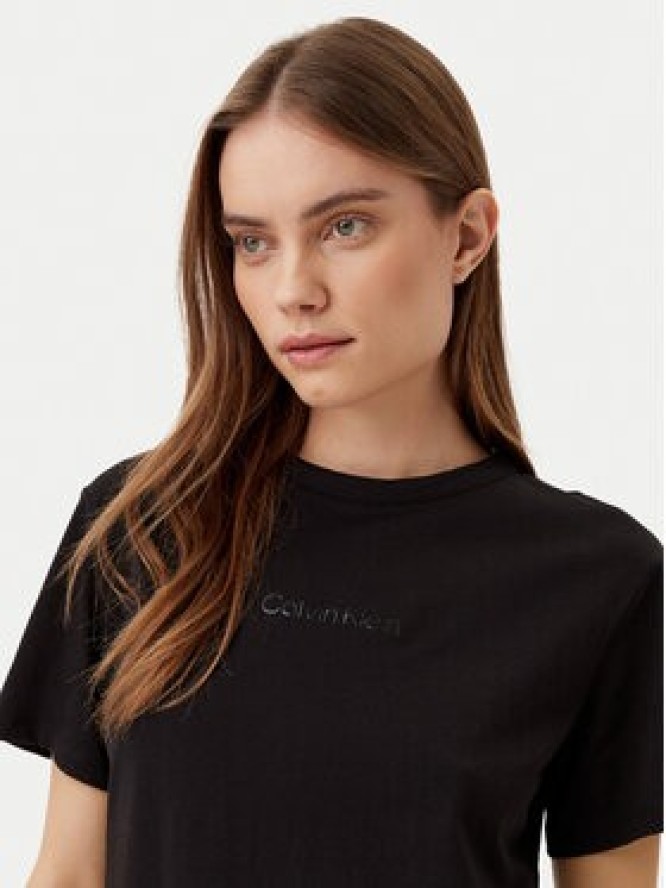 Calvin Klein T-Shirt K20K208294 Czarny Regular Fit
