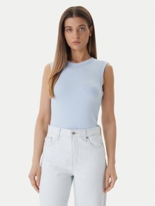 Calvin Klein Jeans Top LV047B265G Niebieski Slim Fit