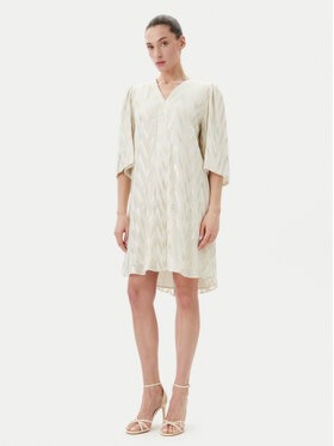 Bruuns Bazaar Sukienka koktajlowa BBW4579 Beżowy Regular Fit