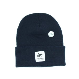 Czapka beanie unisex dla dorosłych z recyklingu – jeden rozmiar – (granatowa)