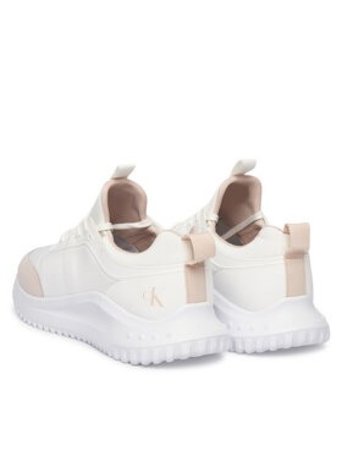 Calvin Klein Jeans Sneakersy Eva Runner Laceup Sock Mat Mix YW0YW02064 Biały