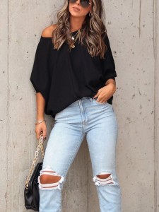 LA Angels Sweter w kolorze czarnym rozmiar: M