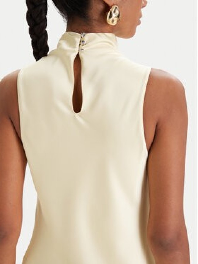 Patrizia Pepe Sukienka koktajlowa 8A1627/A269-Y478 Żółty Regular Fit