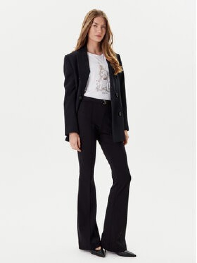 Liu Jo Spodnie materiałowe MF5143 J9189 Czarny Regular Fit