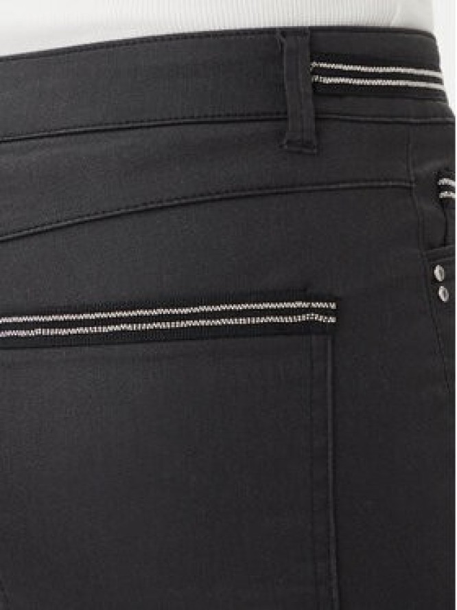 Morgan Spodnie materiałowe 212-PALONA Czarny Slim Fit