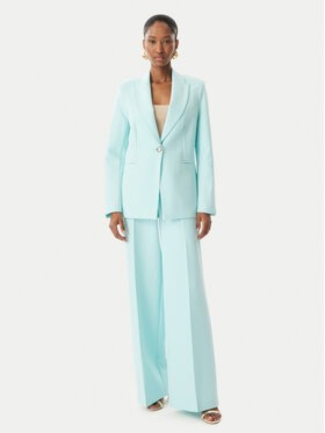 Maryley Marynarka 26EB187/43AC Turkusowy Regular Fit