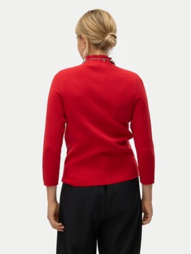 Vero Moda Golf Gold 10320585 Czerwony Regular Fit