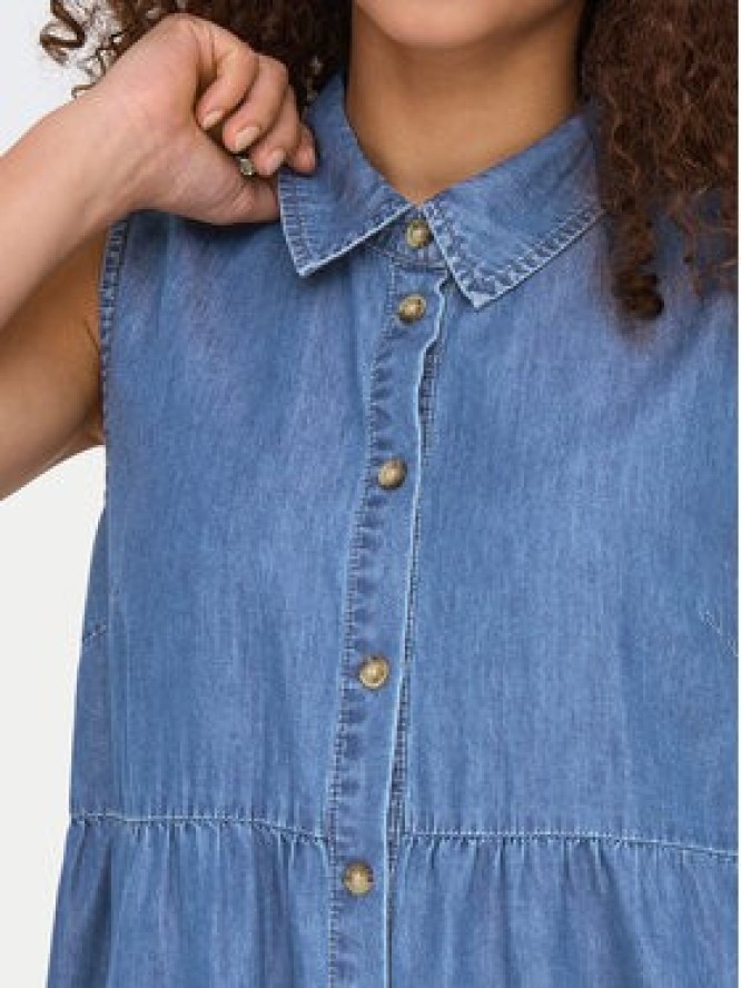 ONLY Sukienka jeansowa Bea 15344263 Niebieski Regular Fit