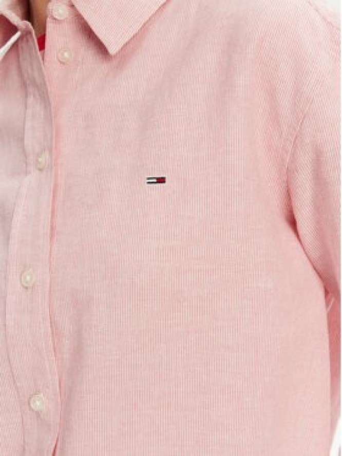 Tommy Jeans Koszula DW0DW20292 Różowy Relaxed Fit